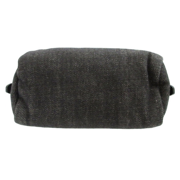 Prada Triangle Plate Denim Black Pouch 0484PRADA - Picture 4 of 8